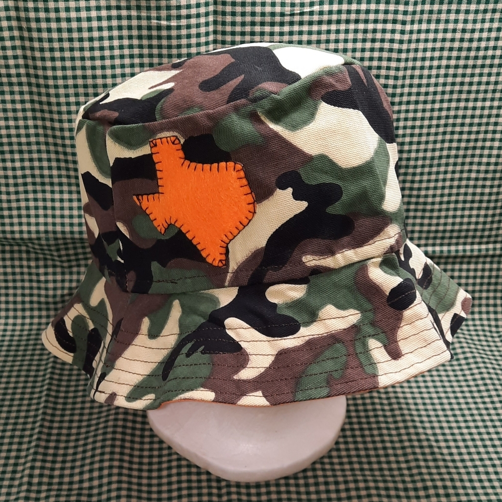 Army Camouflage Bucket Hat Handmade in Texas Unisex NEW